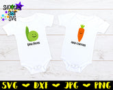 Like Peas and Carrots - Twin Bodysuit SVG